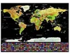 Carte du monde - carte à gratter avec drapeaux 23443 Voir les images du produit 2