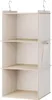 Beige Kleiderschrank mit Faltschubladen und Scharnieren Produktbild-Vorschau 2