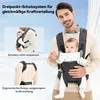 Babytrage mit Hüft- & Schultergurt – Bequemer Baby Hüftsitz Produktbild-Vorschau 2