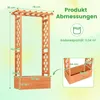GOPLUS Hochbeet mit Rankgitter, Blumenkasten mit hängendem Produktbild-Vorschau 5