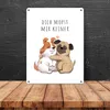 Mops Metallschild in 15x20 cm mit Spruch Dich mopst mir Produktbild-Vorschau 4