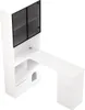 Eckschreibtisch mit Regal LED-Vitrine 120x80x180cm Produktbild-Vorschau 5