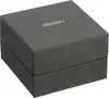 A dark gray Seiko watch box with the brand name embossed on the lid. Produktbild-Vorschau