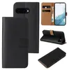 A collage of images showing a black flip-style phone case for a Google Pixel 9a, with different views and angles. Produktbild-Vorschau