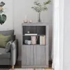 vidaXL Beistellschrank mit LED-Leuchten Grau Sonoma Produktbild-Vorschau 4
