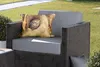 MuchoWow® Outdoor Kissen - Braune Eule, die aus einem Loch Produktbild-Vorschau 5