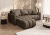 CORNERO Ecksofa mit schlaffunktion GARDA links braun Produktbild-Vorschau 4