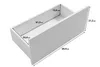 MINIO – Hoge kast met lades, model LOKET 70, kasjmierbeige Productafbeelding-voorbeeld 7