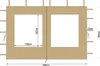 2 Seitenteile aus Polyester mit klarsicht Fenster Produktbild-Vorschau 3