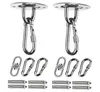 2x Deckenhaken Schwerlast Premium Edelstahl Halterung 450kg Produktbild-Vorschau 1