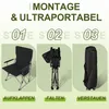 JOIEYOU Angelstuhl Klappbar Outdoor mit Becherhalter & Produktbild-Vorschau 5