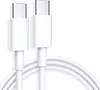 A white USB-C charging cable with two connectors. Produktbild-Vorschau