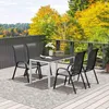 Gartentisch Aluminium 120x70 cm Wetterfest Balkontisch mit Produktbild-Vorschau 9