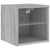 TV-Wandschränke mit LED-Leuchten 2 Stk. Grau Sonoma Produktbild-Vorschau 6