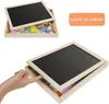Magnetisches Holzpuzzle mit Doppelseitiger Tafel, 110 Stück Produktbild-Vorschau 6