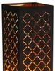 LED Textil Stehleuchte, schwarz, blattgold, H 118 cm Produktbild-Vorschau 5