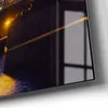 DEQORI Glasuhr 30x60 cm Zahlen 'Kölner Wahrzeichen abends' Produktbild-Vorschau 5