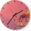 Wanduhr - Rund - Glasuhr - Giraffe modern Grafik - 40x40cm Produktbild-Vorschau 1