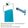 WENKO Handtuch Halter QUADRO ohne bohren Edelstahl Ring Produktbild-Vorschau 4
