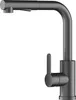A studio shot of a dark grey metallic kitchen faucet against a white background. Náhled obrázku produktu