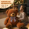 MONZANA® Teddybär L - XXXL 50-175cm Weiches Fell Schleife Produktbild-Vorschau 8