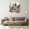 Bilder auf glas - Stadt Straße Haus - 70x70cm - Glasbilder Produktbild-Vorschau 7