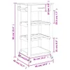 vidaXL Küchenwagen MONZA 48x40x88,5 cm Massivholz Kiefer Produktbild-Vorschau 8