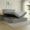Boxspringbett RALF  200 x 200 cm mit Bettkasten, Topper und Produktbild-Vorschau 3