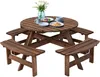 KOMFOTTEU Gartentischset für 8 Personen, Picknicktisch Set Produktbild-Vorschau 1