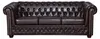Edles Chesterfield Sofa 3 Sitzer in Kunstleder Vintage Produktbild-Vorschau 2