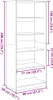 vidaXL Šatní skříň Sonoma dub 80x50x200 cm materiál na bázi Náhled obrázku produktu 8