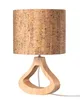 EDISHINE Nachttischlampe Holz, Tischleuchte in Rindenoptik, Produktbild-Vorschau 1