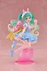A figurine of Hatsune Miku dressed in a fairy tale-themed outfit, complete with bunny ears and a pink bunny accessory, posed dynamically on a heart-shaped base. Produktbild-Vorschau