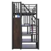 Flieks łóżko piętrowe 90x200cm z biurkiem i LED, łóżko Podgląd zdjęcia produktu 9