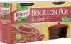 A product box for Knorr Bouillon Pur Rind. Produktbild-Vorschau