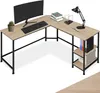 tectake® Schreibtisch Hamilton 138 x 138 x 75,5 cm Produktbild-Vorschau 6