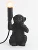 Light & Living - lampe de table - Monkey - noir - plastique Voir les images du produit 4