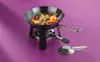 Mini-Wok mit Rechaud - Ø 18 cm - Stahl - Edelstahlgriff - Produktbild-Vorschau 2
