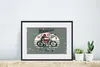 MuchoWow® MuchoWow® Gerahmtes Poster Motorrad - Retro - Produktbild-Vorschau 6