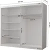 Armoire à portes coulissantes Armoire 233 cm Gris/Cathult Voir les images du produit 2