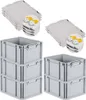 SuperSparSet 5x Eurobox NextGen Grip mit Scharnierdeckel Produktbild-Vorschau 1