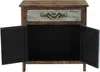 A front-facing view of a wooden cabinet with its doors open. Podgląd zdjęcia produktu