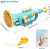 Spielzeug-Musikinstrument Glühende Musiktrompete-Grüner, Produktbild-Vorschau 3