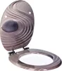 An open toilet seat with a zen garden design. Náhled obrázku produktu