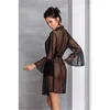 Passion Lovelia Peignoir - Black L/Xl Produktbild-Vorschau 3