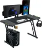 TWOLIIN Table de jeu avec LED - 120x60x74cm Bureau de jeu Voir les images du produit 1