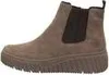 A side view of a single brown Chelsea boot with a thick sole. Produktbild-Vorschau