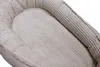 MamaLoes Babynest Velours Rippstoff Beige Wendemöglichkeit Produktbild-Vorschau 8