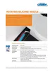 A product information sheet for Cramer rotating silicone nozzles, featuring a product image and descriptive text. Produktbild-Vorschau