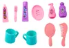 Mini Puppenset Pflegezubehör Rosa Kleid Produktbild-Vorschau 3